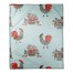 Rooster Pattern in Blue 50x60 Coral Fleece Blanket