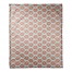 Floral Argyle in Blue and Red 50x60 Coral Fleece Blanket