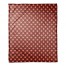 Red Floral Squares 50x60 Coral Fleece Blanket