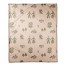 Folk Forest Motif in Pink 50x60 Coral Fleece Blanket