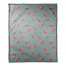 Palm Pattern in Red and Blue 50x60 Coral Fleece Blanket