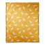 Palm Pattern in Yellow and White 50x60 Coral Fleece Blanket
