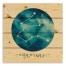 Aquarius Zodiac Sign Astrological Constellation 14x14 Pallet Wood Art