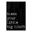 Bless Your Little Big Heart 12x18 Canvas Wall Art