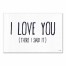 I Love You There I Said It White 12x18 Canvas Wall Art
