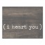I Heart You 11x14 Canvas Wall Art