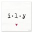 ILY Heart 12x12 Canvas Wall Art