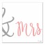 & Mrs 12x12 Canvas Wall Art