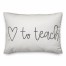 Love To Teach Lumbar 14x20 Spun Poly Pillow