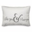 I Like You and I Love You Lumbar 14x20 Spun Poly Pillow