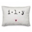 ILY Heart Lumbar 14x20 Spun Poly Pillow