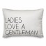 Ladies Love A Gentleman Lumbar 14x20 Spun Poly Pillow