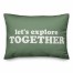 Let's Explore Together Lumbar 14x20 Spun Poly Pillow
