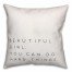 Beautiful Girl 16x16 Spun Poly Pillow