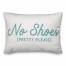 No Shoes Pretty Please Lumbar 14x20 Spun Poly Pillow