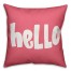 Hello 16x16 Spun Poly Pillow