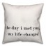 The Day I Met You My Life Changed 16x16 Spun Poly Pillow