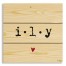 ILY Heart 10.5x10.5 Pallet Wood Art