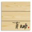 The Amo Red Heart 10.5x10.5 Pallet Wood Art