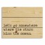 Let's Go Somewhere Where The Stars Kiss The Ocean 14x10.5 Pallet Wood Art
