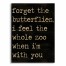 Forget The Butterflies 14x20 Pallet Wood Art