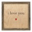I Love You Red Heart 12x12 Framed Pallet Wood Art