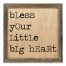 Bless Your Little Big Heart 12x12 Framed Pallet Wood Art