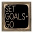 Set Goals + Go 12x12 Framed Pallet Wood Art