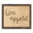 Bon Appetit 14x11 Framed Pallet Wood Art