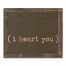 I Heart You 14x11 Framed Pallet Wood Art