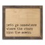 Let's Go Somewhere Where The Stars Kiss The Ocean 14x11 Framed Pallet Wood Art