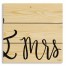 & Mrs 10.5x10.5 Pallet Wood Art