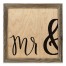 Mr & 12x12 Framed Pallet Wood Art