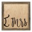 & Mrs 12x12 Framed Pallet Wood Art