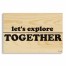 Let's Explore Together 10.5x7 Pallet Wood Art