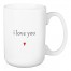 Jaxn Blvd I Love You Red Heart 15 oz Mug
