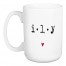 Jaxn Blvd ILY Red Heart 15 oz Mug