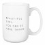 Jaxn Blvd Beautiful Girl You Can Do Hard Things 15 oz Mug