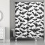 Watercolor Bats 71x74 Shower Curtain