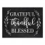 Grateful Thankful Blessed 18x24 Canvas Wall Art