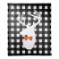 Halloween Deer Buffalo Check 50x60 Coral Fleece Blanket