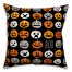 Boo Pumpkin Pattern 18x18 Spun Poly Pillow