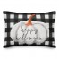 Happy Haunting Buffalo Check 14x20 Spun Poly Pillow