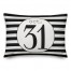 October 31st Stripes 14x20 Spun Poly Pillow