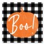 Boo Buffalo Check 16x16 Canvas Wall Art
