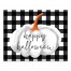 Happy Halloween Buffalo Check 16x20 Canvas Wall Art