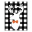 Halloween Deer Buffalo Check 11x14 Canvas Wall Art