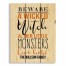 A Wicked Witch and Her Monsters 10.5x14 Personalized Pallet Wood Art