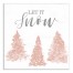 Let It Snow 16x16 Canvas Wall Art