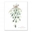 Watercolor Mistletoe 16x20 Canvas Wall Art